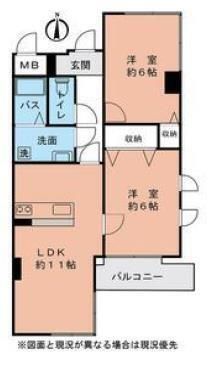 メゾンM.K 201号室 間取り