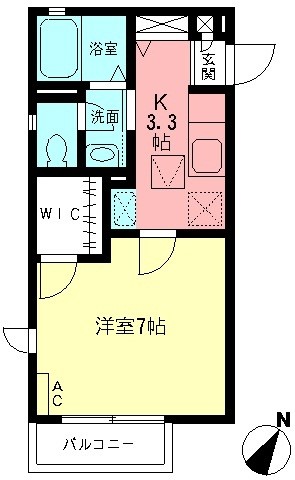 ヴェール・トワ 202号室 間取り