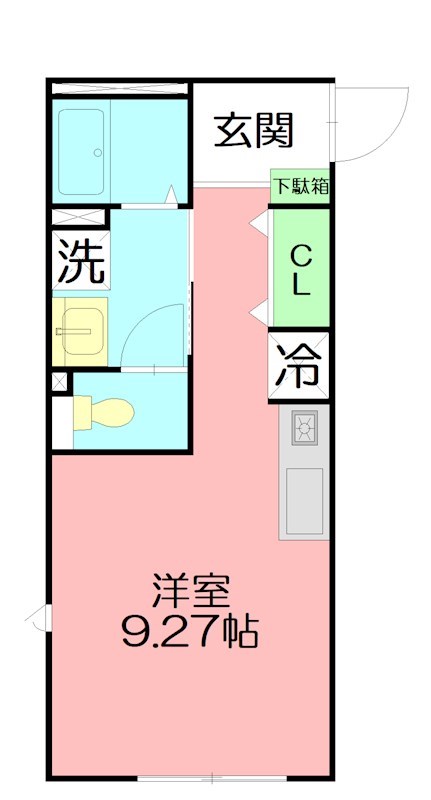 EAST OCEAN（イーストオーシャン） 104号室 間取り