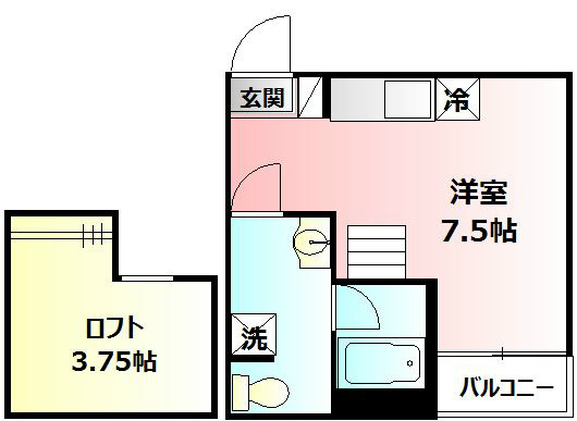 メゾンボヌール 201号室 間取り