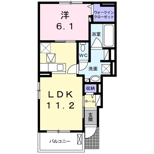 サンフォレスタ鎌倉2 101号室 間取り