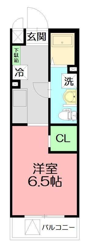 カレッジヒルズE 402号室 間取り