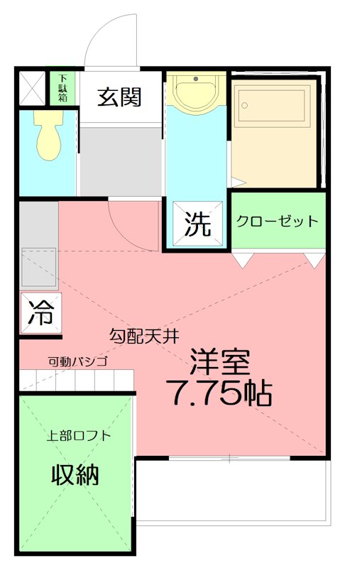 aruka022 201号室 間取り