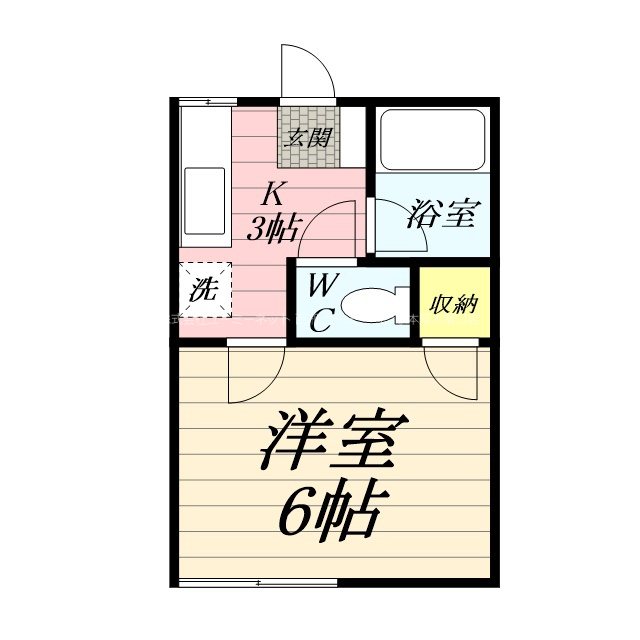 ファイブ鶴巻 202号室 間取り