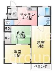 サンコーポ 103号室 間取り