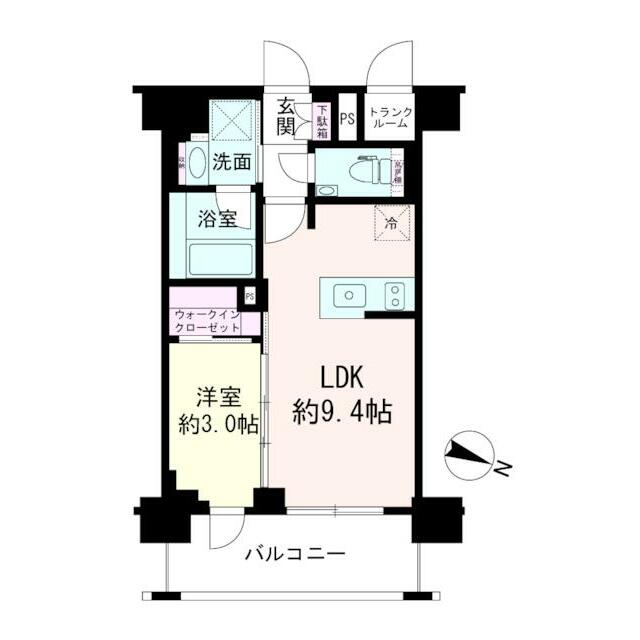 パレステージ茅ヶ崎Ⅱ 513号室 間取り