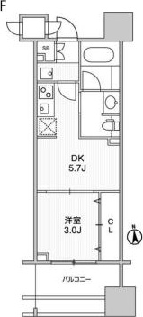 TOPAZ本厚木 1306号室 間取り