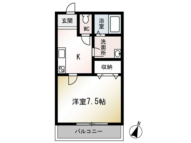グラン　ヴェール 102号室 間取り