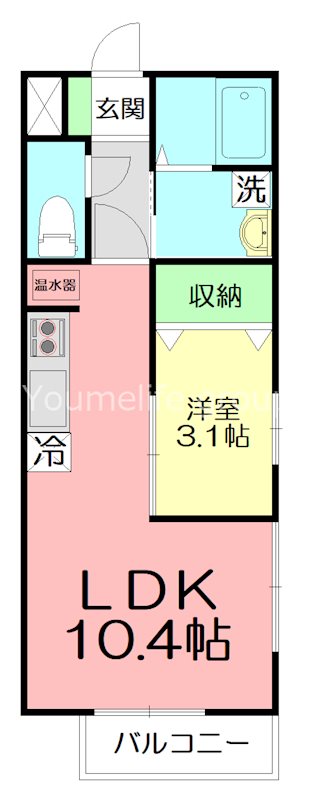 ハウスＥ 201号室 間取り