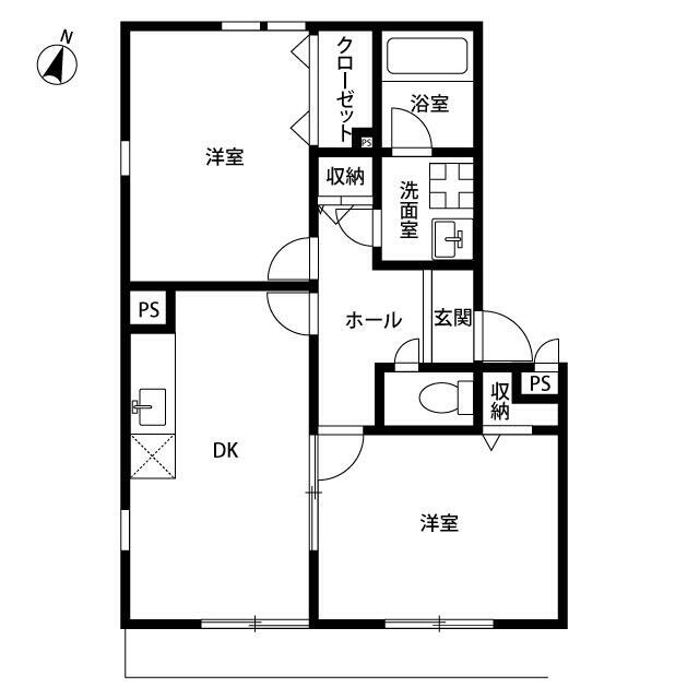 アムールOZAWA 202号室 間取り