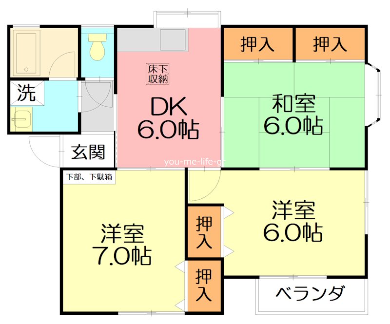 ハイツヒロ 201号室 間取り