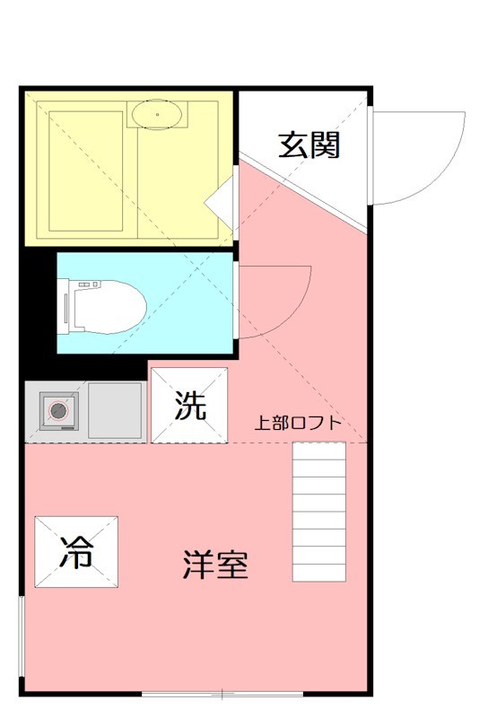 プライムテラス東海大学前Ⅰ 105号室 間取り