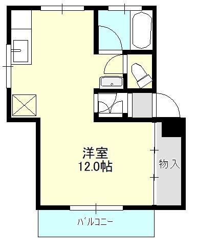 鎌倉マンションF 2B号室 間取り