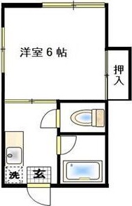 ハウス山王 201号室 間取り