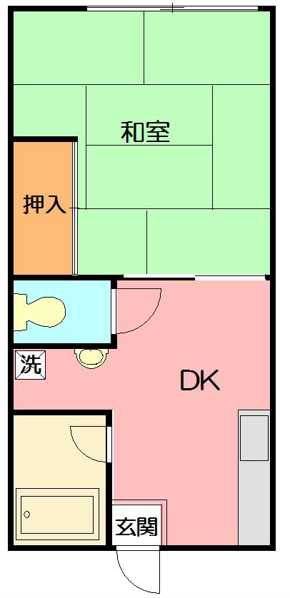 ドエルK 102号室 間取り