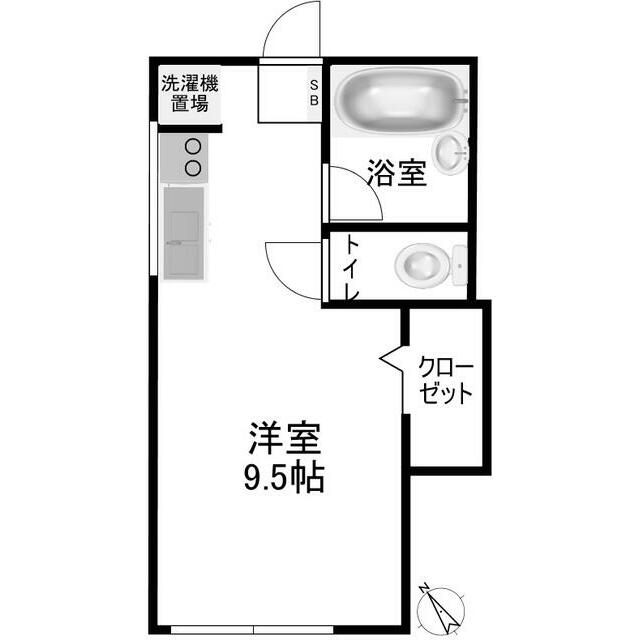ホワイトバーチ鶴巻南 201号室 間取り