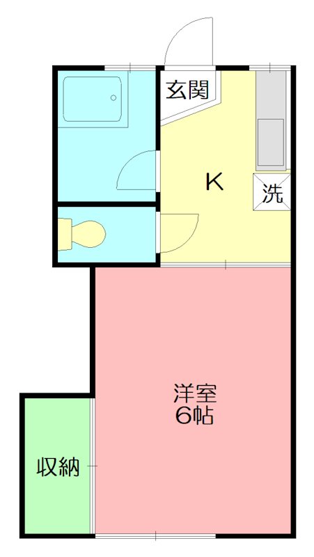 ルミエールB棟 206号室 間取り