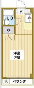メゾン・ド・ブラン東海大学前ＡＢ A106号室 間取り