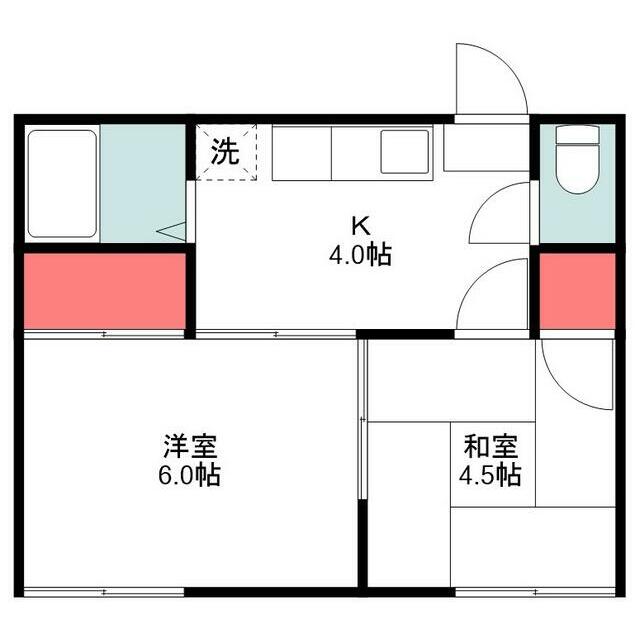 カーサ小田原 102号室 間取り