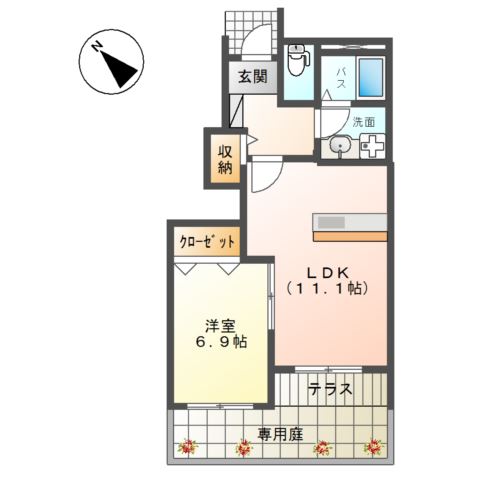 M’s Fontaine(エムズフォンテーヌ) 間取り