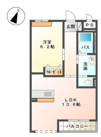ル・アンジェ 0303号室 間取り
