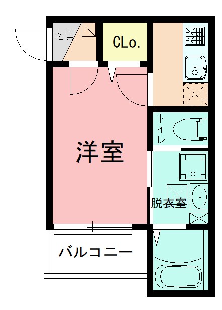 CORE BREEZE 103号室 間取り