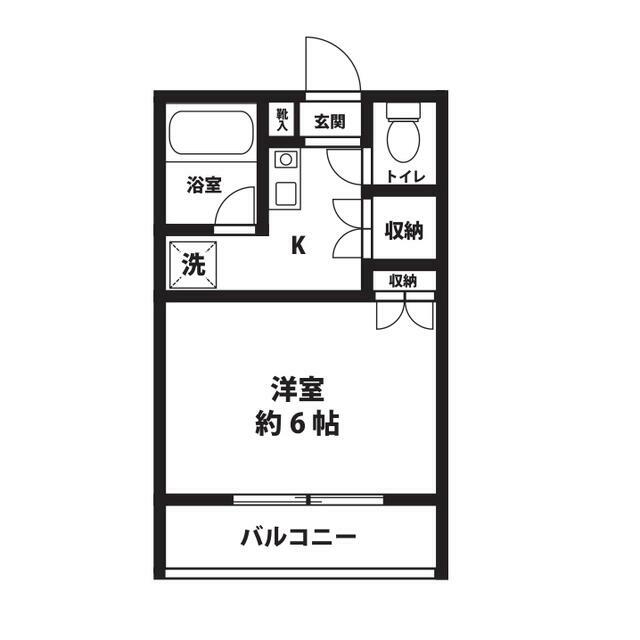 ルフィーノ妻田 2-B号室 間取り