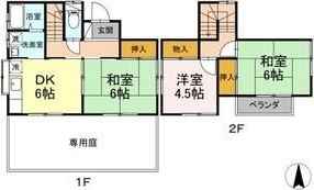 纒3丁目貸家 間取り