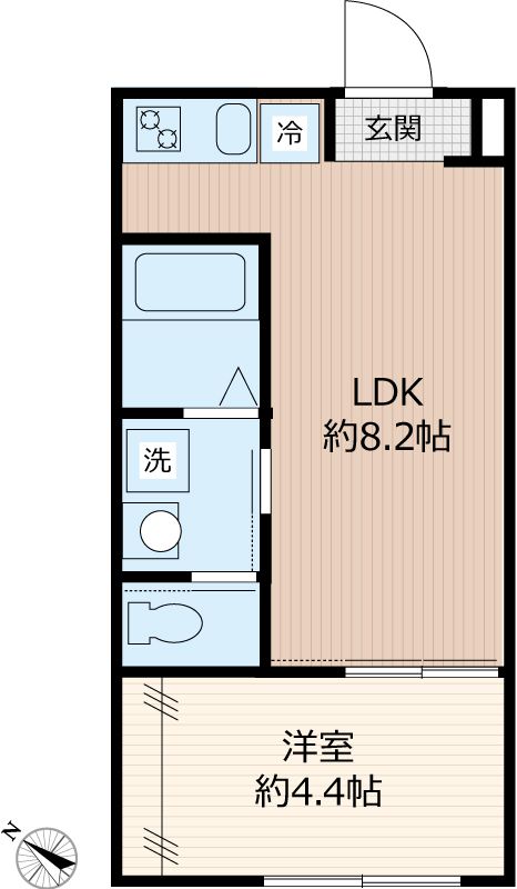 ルガノ 207号室 間取り