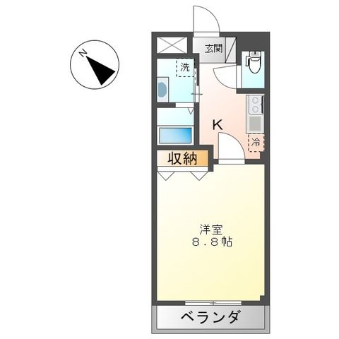 ディアコート 203号室 間取り