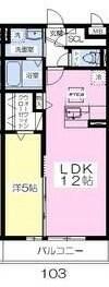 ＣＨＡＲＭ・Ｙ湘南 B302号室 間取り