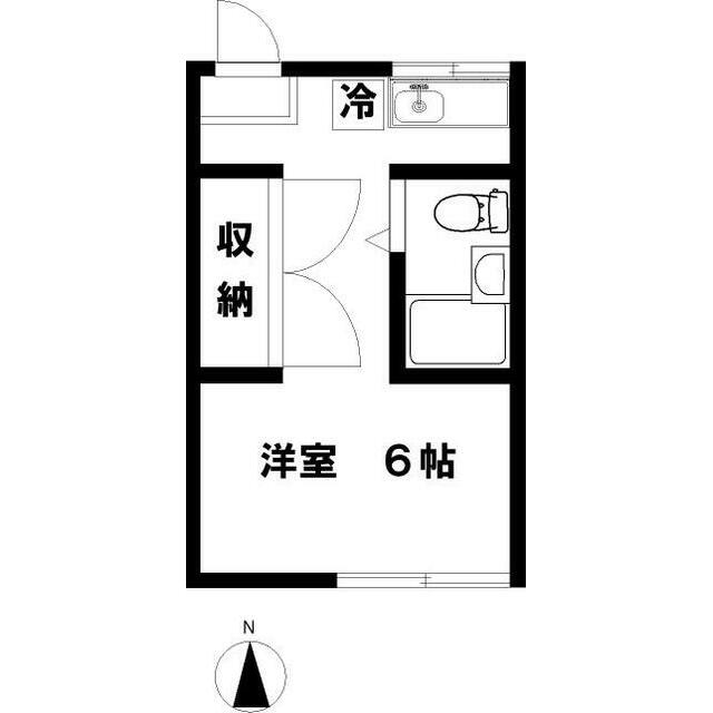 メゾン高倉 104 (コピー)号室 間取り