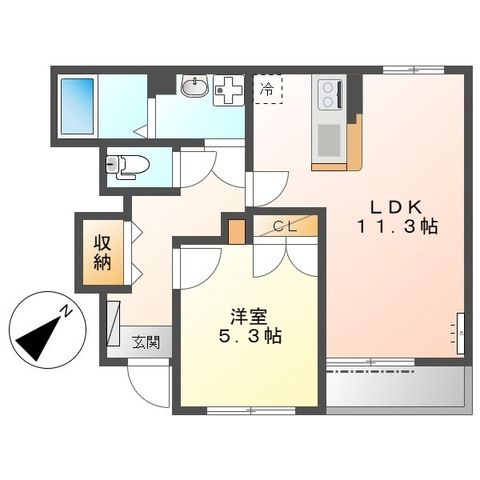 St.Field横濱泉 112号室 間取り