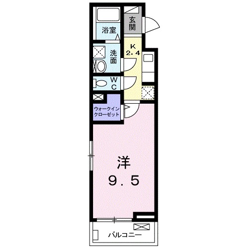 クリエンテⅥ 304号室 間取り