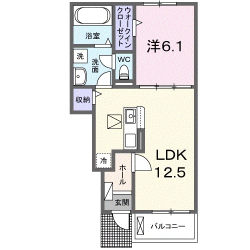 セレニティⅡ 102号室 間取り