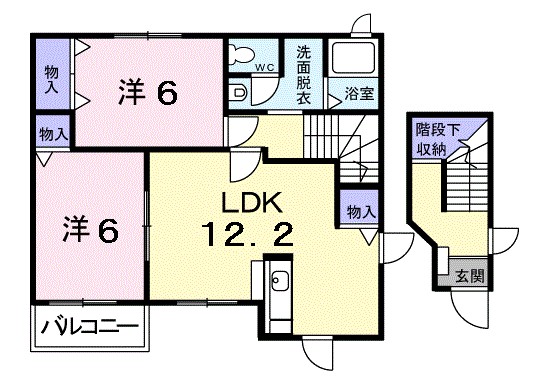 パストラル広貴Ｃ 201号室 間取り