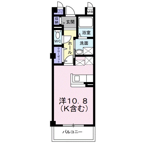 シェーネスベルク 202号室 間取り
