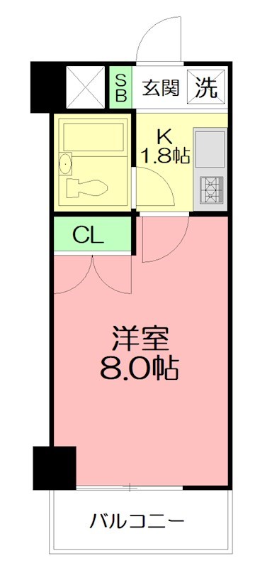 ケイ・ティ・ファースト（ＫＴファースト） 507号室 間取り