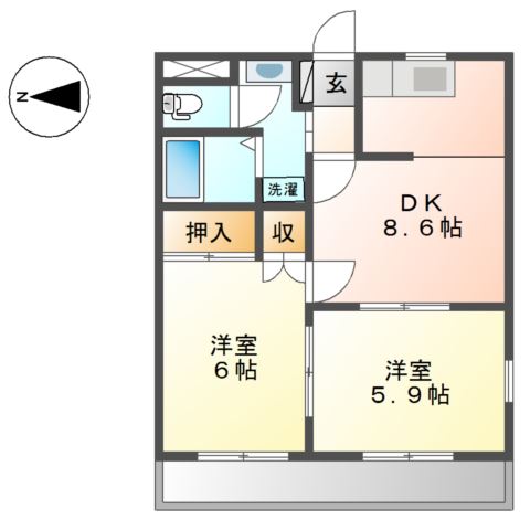 湘南アクシスⅢ 間取り