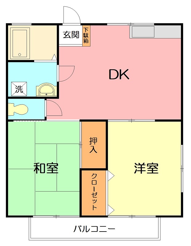 ライフ湘南 103号室 間取り