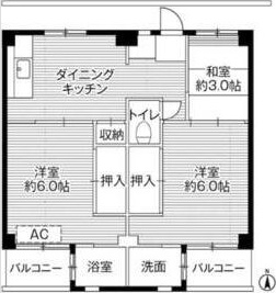 ビレッジハウス鎌倉10号棟 間取り