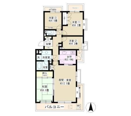 パーク・ノヴァ大船 間取り