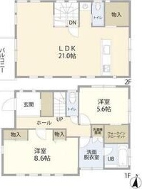 鎌倉市大町4丁目貸家 間取り