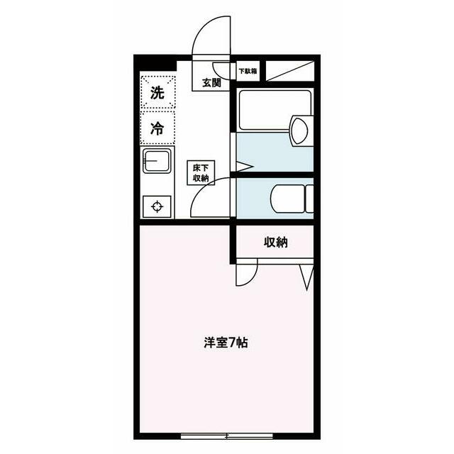バンブーフェスタ 103号室 間取り