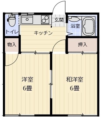 ニュー愛川 203号室 間取り