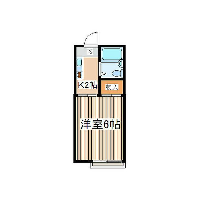 みなみハイツⅢ 103号室 間取り