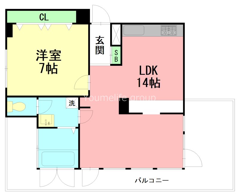 タートルストーンビル 403号室 間取り