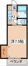 ブルーエイト 204号室 間取り