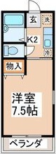 ブルーエイト 201号室 間取り