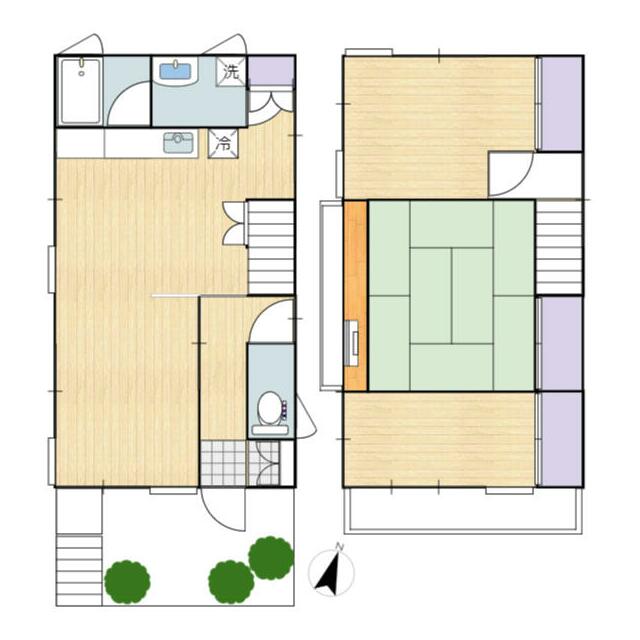 下古沢貸家 間取り
